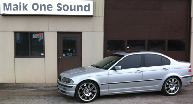 BMW 325 M3 with professional window tint in North Bay